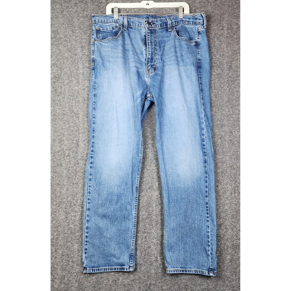 Levi's 505 Regular Fit Jeans Mens 40x30 Blue Medium Wash Denim Blank Tab